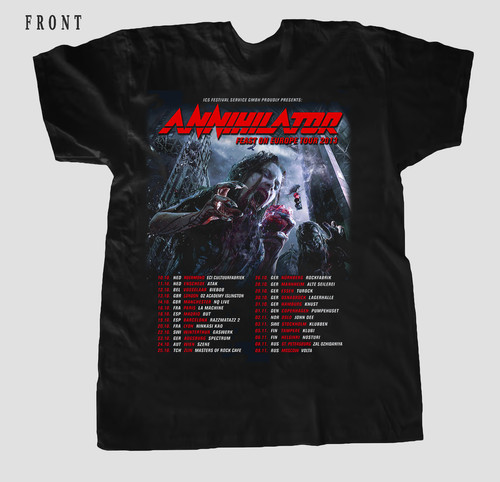 Maglietta annihilator tour - maglietta,